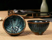 Multi Color Glaze Ceramic Tea Cups / Top 9cm Elegant Ceramic Japanese Ceramic Tea Mugs